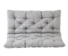 Meerweh, Bank Hanko Cuscino con schienale, Grigio, 100 x 98 x 8 cm