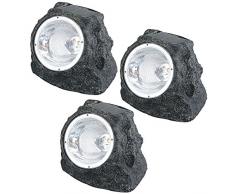 Solare Applique PMA Grigio, LAMPADINE Incluse: 8xLED Bianco 0, 06W Art. 3302-3