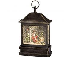 Konstsmide Lanterna LED con Palla di Vetro e Neve