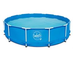 Ambientehome Piscina Frame con Pompa Filtro, Blu, 305 x 305 x 76 cm, 4542 L, 26029
