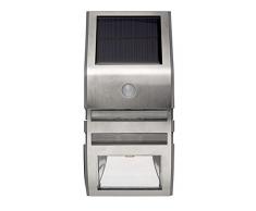 Best Season 479-96 Wally - Lampada a energia Solare, 7,6 x 17 x 4,8 cm, Colore: Argento