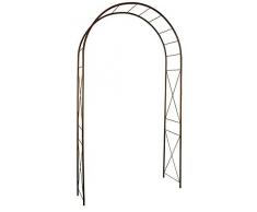 Louis Moulin 3186 - Arco da giardino in metallo e ferro anticato, 130 x 250 cm