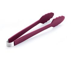 Lotusgrill LG PINZA PU Pinza per Barbecue in Silicone, Viola, 32 x 10 x 4 cm