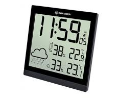 Bresser Orologio da Parete Meteorologico Temeotrend JC LCD Nero