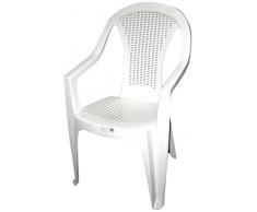 bica BCA078 Sedia Pasadena S/A, Bianco