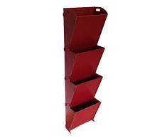 Home Garden Solutions 4-33r - Fioriera, Colore: Rosso Ciliegia