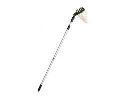Ultranatura raccoglifrutta con Manico telescopico, allungabile da 140 a 250 cm, Ideale per Raccogliere Mele Senza Scala, Colore: Argento-Verde