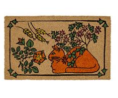 Entryways - Zerbino in Fibra di Cocco, Motivo: Victoria And Albert Museum, Colore: Naturale, Naturale, 60 x 90