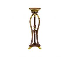 Design Toscano KY50043 Tavolo Piedistallo Bouquet Floreale, Marrone, 28x32x98 cm