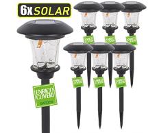 PARTENOPE PEA5745 Lampada Solare LED, 36 cm