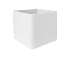 Elho Pure Soft Brick with Wheels Vaso, Bianco, 39 x 39 x 39 cm