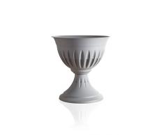 Bama Vaso a Ciotola, Calice, Alba, in Resina, Grigio, Ø 43 cm