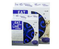 Holland Blu Ciotola Rallenta Pasti Eat Slow Live Longer, 30x25x15 cm