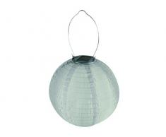Perel 25/25 cm diametro Lanterna a energia solare, colore: bianco