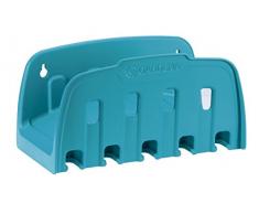 Gardena Portatubo, Supporto a Parete per Ospitare il Tubo da Giardino e i Componenti di Sistema, per una Facile Irrigazione, Blu, 241-20