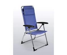 gREENBEE by Stiliac Poltrona Sedia Schienale Alto Tracy, Blu Melange