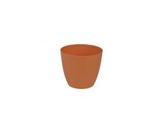 Plastkon vaso decorativo Ella opaco diametro 11 cm, arancione