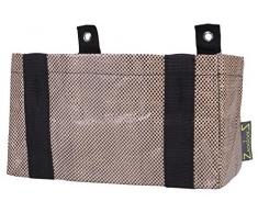 Zigg Zagg Vaso da fiori Wandtopf Sacco per piante, Taupe, 30x17x17cm