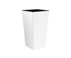 Taglia XL Bianco Urbi 50 cm di Altezza Vaso in plastica con Antiscivolo - 7 Colori