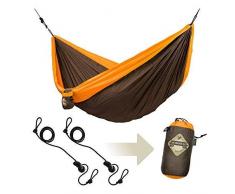 LA SIESTA Colibri Orange - Amaca da viaggio doppia con fissaggio