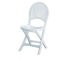 GRAND SOLEIL Sedia Mirage Pieghevole Bianca, White