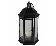 Paul Jansen Laterne aus Stahlblech Lanterna, Nero