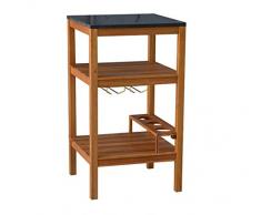 Dehner, scaffale Southhampton, ca. 90 x 50 x 50 cm, in Legno di Acacia FSC, Colore Naturale