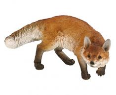 Dehner Statuetta Volpe, Dimensioni Circa 37.5 x 18.5 x 18 cm, in poliresina, Marrone