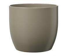 Soendgen Keramik, Basel Fashion, portavaso, grigio chiaro, 16 x 16 x 15 cm