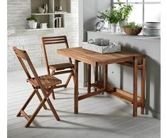 Design Twist OM/196 Set da Giardino, Legno, 101.5x101.5x73.5 cm