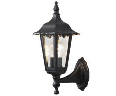 Konstsmide 7232-750 Firenze Lampada da Parete 19x22x36 cm (BxPxH), 1 x 60 W, IP43, Colore Nero Opaco