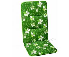 Miglior Materasso Freizeitmöbel Blomma - sedia verde Cuscino Akalai - Motivo floreale - verde - schienale alto - 120 x 50 cm