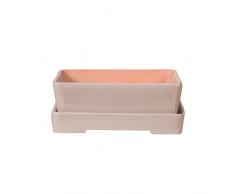 Herstera 11301930 - Vaso per bonsai, 30 x 22 x 7 cm, Beige (Topo)