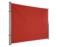 Ultranatura Tenda da sole Maui - Tenda laterale avvolgibile come protezione dagli sguardi indiscreti da fissare verticalmente - 300 x 180cm, Rosso