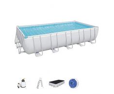 Bestway Piscina Power Steel Frame Rettangolare 671X366X132 FUORITERRA, Colore