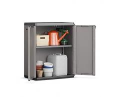 Keter 9729000 Armadio Basso, Grigio, 68x39x90 cm
