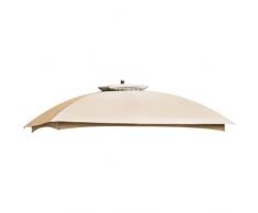 greemotion 127209.0 Tetto di Ricambio per Gazebo Lincoln, Beige, 300x300x0.2 cm