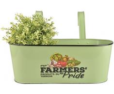 Fallen Fruits degli Agricoltori Pride fioriera da Balcone con Ganci, Colore: Verde