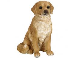 Dehner Dekofigur Labrador sitzend Statuetta Decorativa, Marrone, 39 x 29 x 24 cm