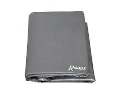 Ribimex PRH091130X70G Copertura Rettangolare per Barbecue 130x70x80h, Grigio Antracite, 130 x 70 x 80 cm