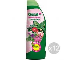 GESAL Set 12 Universale Lt 1 Concime Nutrimento Giardino E Cura delle Piante