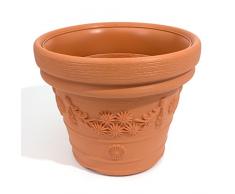 Terra - Vaso da Fiori Decora, Terracotta, 30 cm