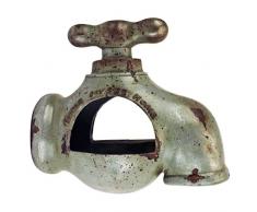 Design Toscano HF333229 Scultura da Giardino Lavandino Riutilizzato Mangiatoia per Uccelli Stile Vintage, Colori Realistici, 24.13x13.97x22.86 cm