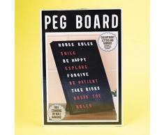 Fizz Creations A4 Peg Board Bacheca, Rosso/Bianco