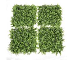 GreenBrokers Green Mat/Wall/Fence 50cm x 50cm Tappeto Artificiale Verde da Parete/Recinzione 50 cm x 50 cm