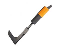 Fiskars Coltello e raschietto, Testa di attrezzo, Lunghezza: 25 cm, Larghezza: 7 cm, Lama in acciaio, Nero/Arancione, QuikFit, 1000687