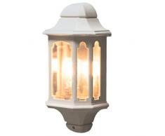 Konstsmide 7096-250 Lampada da Parete 20x11,5x38 cm (BxPxH), 1 x 75 W, IP23, Colore Bianco Opaco