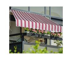 GARDEN FRIEND T1372013/E Tenda Barra Quadra, Rosso, 300x15x18 cm