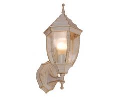 Lampada per Esterno Bianco/Oro PATINATO 1X60W E27 230V IP44 Art. 31720