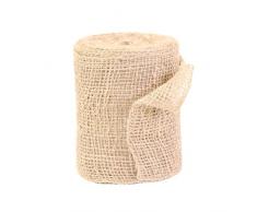 Xclou nastro juta naturale – Filo di cotone intrecciato – Corda da giardino per albero Custodia – Pacchetto Pull per fissarlo – Spago 25 m – bastellschnur per Indoor e Outdoor della gamma